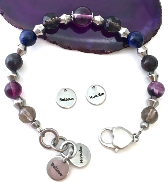 Cancer Immune System Recovery Healing Crystal Reiki Gemstone Bracelet - Spiritual Diva Jewelry