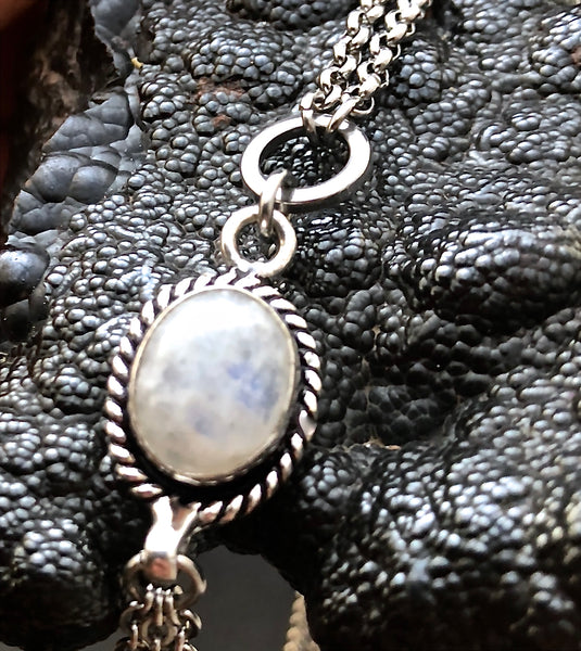 New Mother Healing Crystal Reiki Gemstone Moonstone Tassel Necklace - Spiritual Diva Jewelry