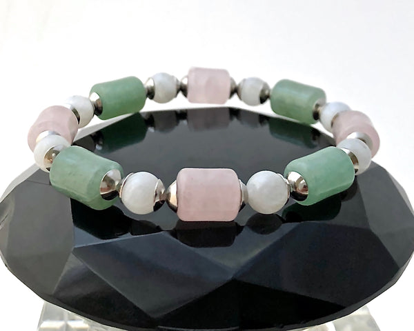 FERTILITY PREGNANCY Healing Crystal Reiki Moonstone IVF Bracelet - Spiritual Diva Jewelry