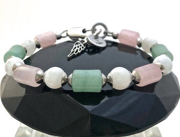 FERTILITY PREGNANCY Energy Healing Crystal Reiki Gemstone IVF Bracelet - Spiritual Diva Jewelry