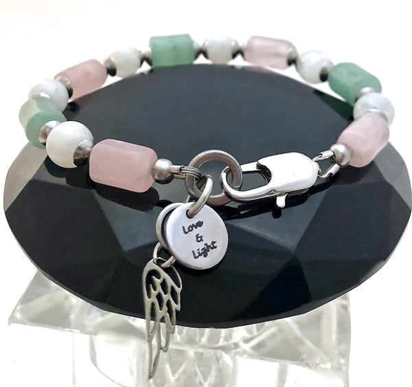 FERTILITY PREGNANCY Energy Healing Crystal Reiki Gemstone IVF Bracelet - Spiritual Diva Jewelry