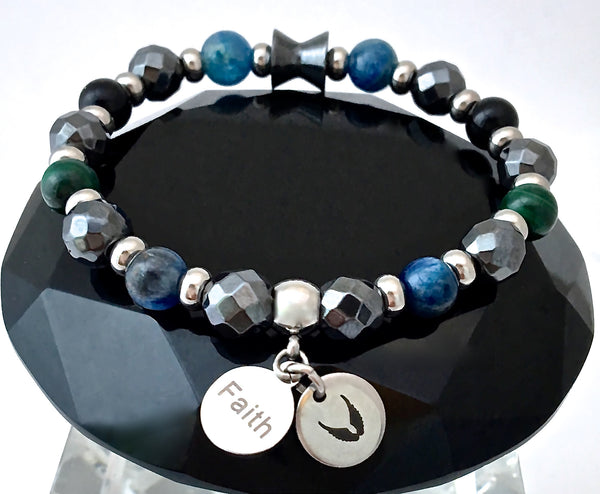 Chronic Pain Relief Healing Crystal Reiki Angel Gemstone Charm Bracelet - Spiritual Diva Jewelry