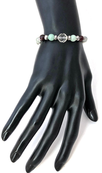 PROSPERITY ABUNDANCE Healing Crystal Reiki Angel Gemstone Bracelet - Spiritual Diva Jewelry