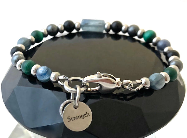 Chronic Pain Relief Healing Crystal Reiki Gemstone Strength Bracelet - Spiritual Diva Jewelry