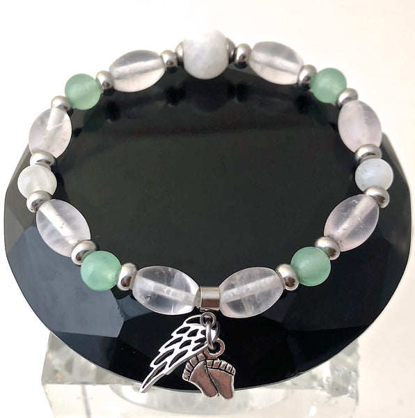 FERTILITY PREGNANCY Healing Crystal Reiki Gemstone IVF Bracelet SALE - Spiritual Diva Jewelry