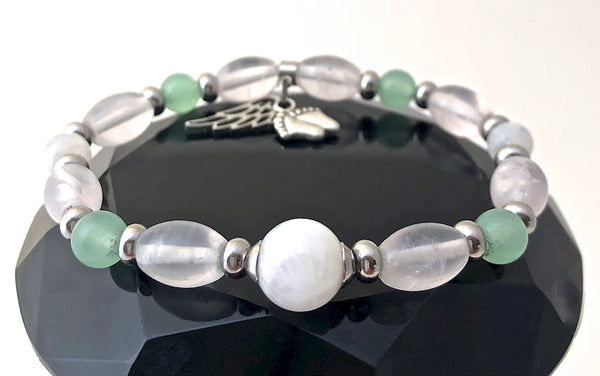 FERTILITY PREGNANCY Healing Crystal Reiki Gemstone IVF Bracelet SALE - Spiritual Diva Jewelry