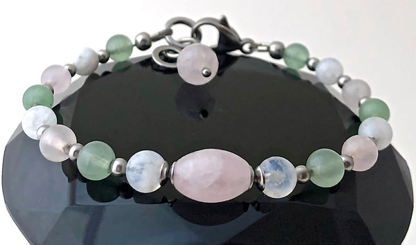 FERTILITY PREGNANCY Energy Healing Crystal Reiki Gemstone IVF Bracelet - Spiritual Diva Jewelry