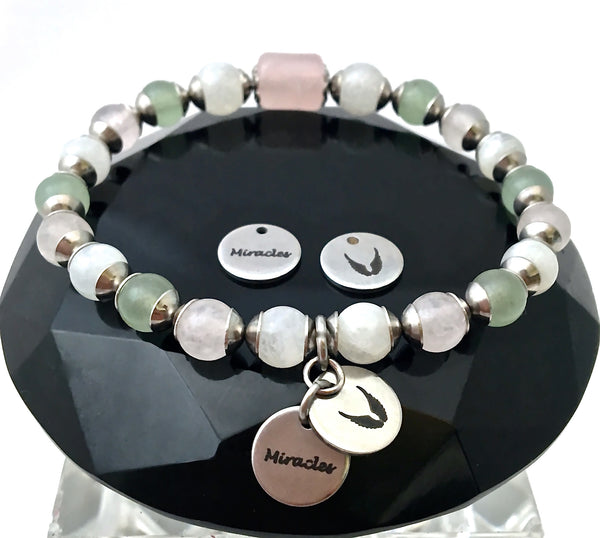 FERTILITY PREGNANCY Energy Healing Crystal Reiki Angel IVF Bracelet - Spiritual Diva Jewelry
