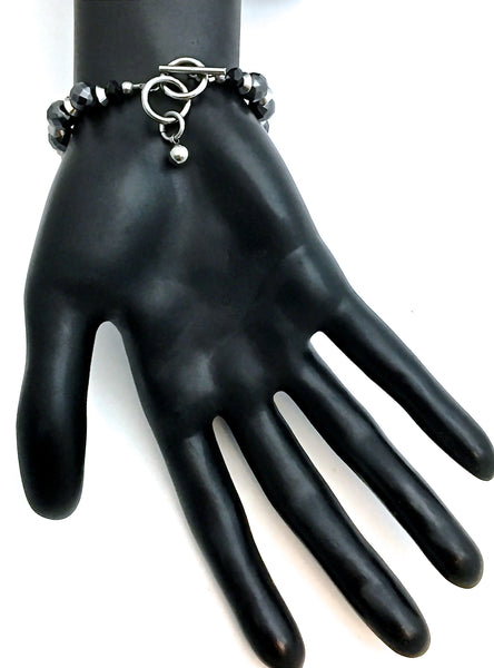 Shungite Hematite Energy Healing Crystal Reiki Gemstone Bracelet - Spiritual Diva Jewelry