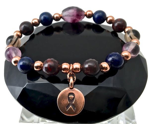 Cancer Immune System Recovery Healing Crystal Copper Reiki Bracelet - Spiritual Diva Jewelry