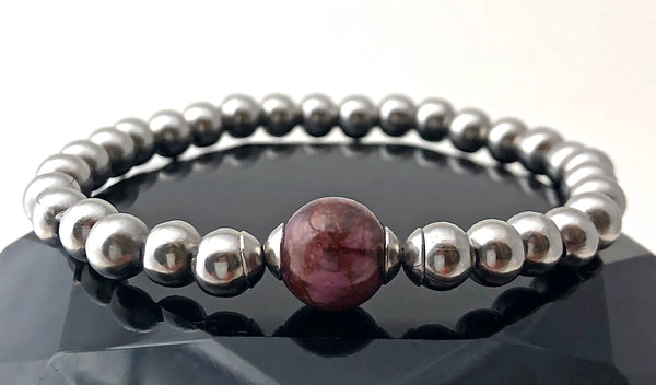 Genuine Sugilite Energy Healing Crystal Reiki Gemstone Bracelet - Spiritual Diva Jewelry