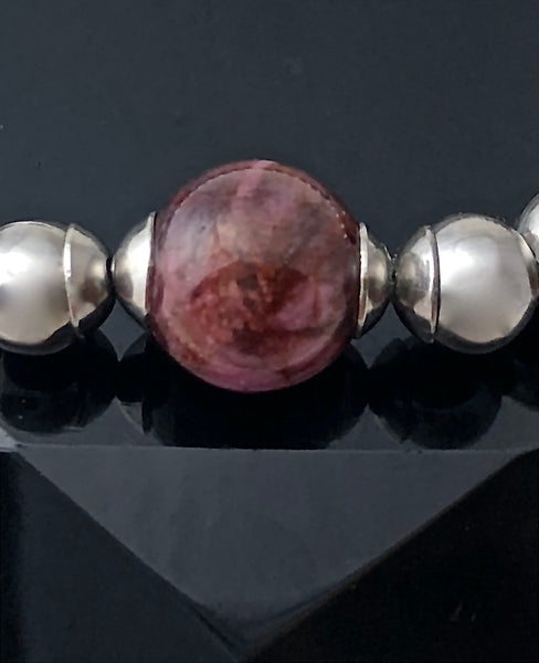 Genuine Sugilite Energy Healing Crystal Reiki Gemstone Bracelet - Spiritual Diva Jewelry