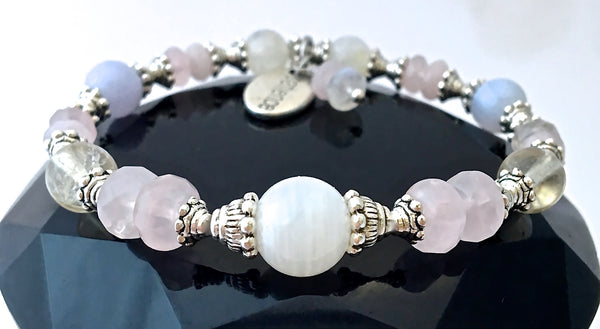 New Mother Baby Gift Healing Crystal Reiki Gemstone Bracelet SALE - Spiritual Diva Jewelry