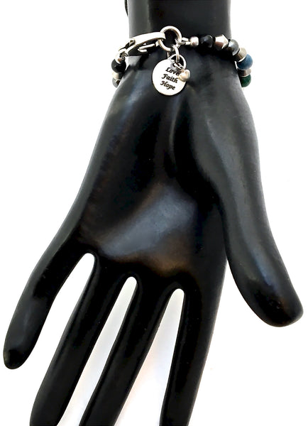 Chronic Pain Relief Healing Crystal Reiki Gemstone Adjustable Bracelet - Spiritual Diva Jewelry