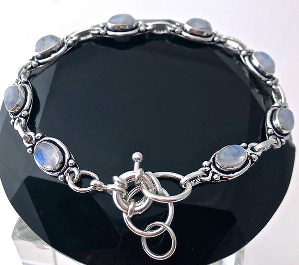 Moonstone Energy Healing Crystal Reiki Adjustable Gemstone Bracelet - Spiritual Diva Jewelry