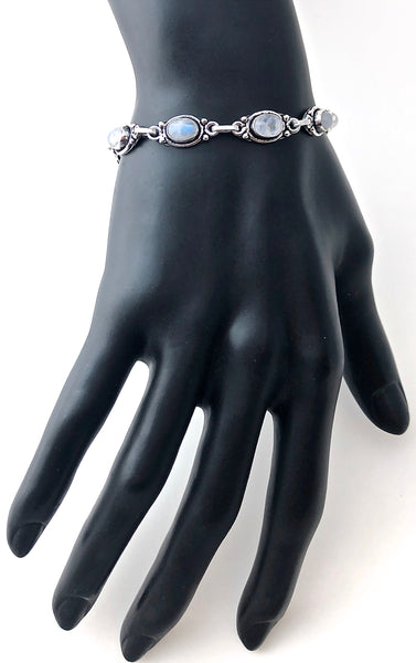 Moonstone Energy Healing Crystal Reiki Adjustable Gemstone Bracelet - Spiritual Diva Jewelry