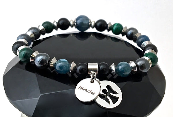 Chronic Pain Relief Healing Crystal Reiki Angel Gemstone Bracelet - Spiritual Diva Jewelry