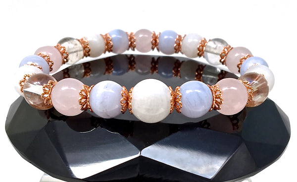 New Mother Baby Energy Healing Crystal Reiki Copper Gemstone Bracelet - Spiritual Diva Jewelry