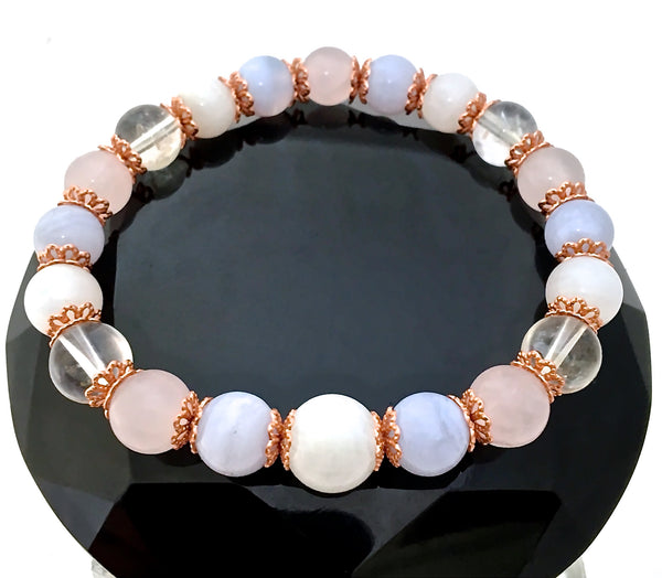 New Mother Baby Energy Healing Crystal Reiki Copper Gemstone Bracelet - Spiritual Diva Jewelry