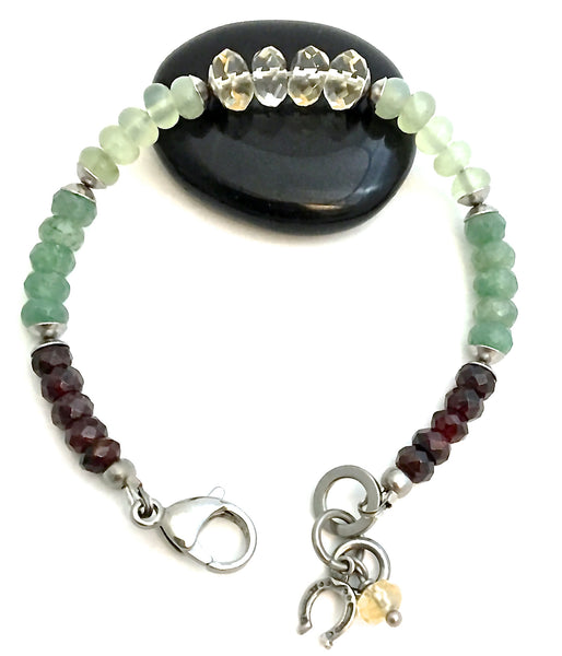 PROSPERITY ABUNDANCE Healing Crystal Reiki Gemstone Luck Bracelet - Spiritual Diva Jewelry