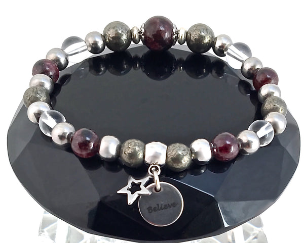 WISH Manifestation Energy Healing Crystal Reiki Gemstone Bracelet - Spiritual Diva Jewelry