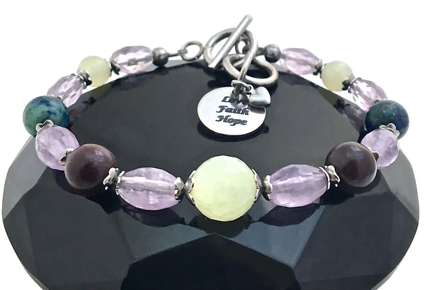 Strength Grief Depression Healing Crystal Reiki Gemstone Bracelet SALE - Spiritual Diva Jewelry