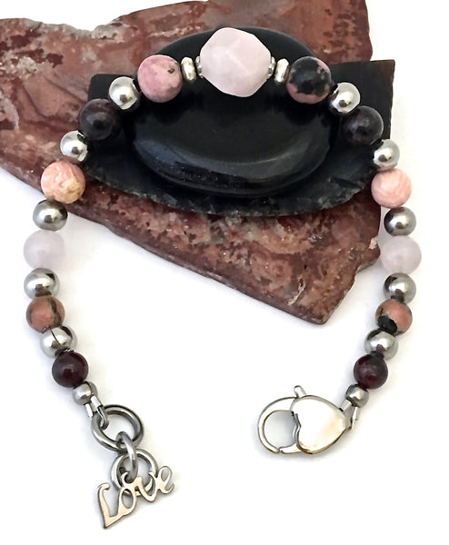 Soulmate Attract Love Energy Healing Crystal Reiki Gemstone Bracelet - Spiritual Diva Jewelry