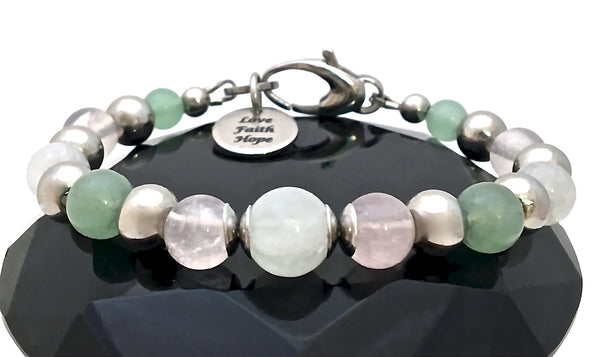 FERTILITY PREGNANCY Energy Healing Crystal Reiki Gemstone IVF Bracelet - Spiritual Diva Jewelry