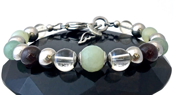 PROSPERITY ABUNDANCE Energy Healing Crystal Reiki Angel Luck Bracelet - Spiritual Diva Jewelry