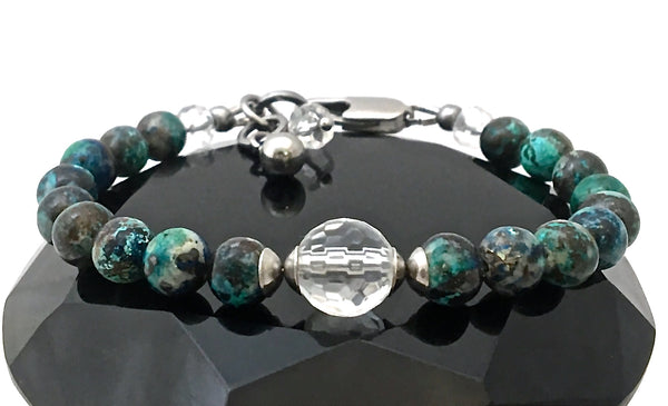 Quantum Quattro Clear Quartz Healing Crystal Reiki Gemstone Bracelet - Spiritual Diva Jewelry
