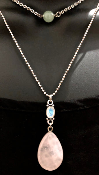 FERTILITY PREGNANCY Healing Crystal Reiki Double Choker IVF Necklace - Spiritual Diva Jewelry