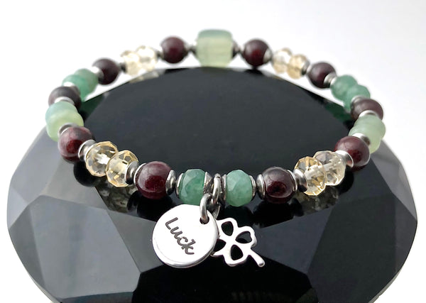Prosperity Abundance Healing Crystal Reiki Gemstone Good Luck Bracelet - Spiritual Diva Jewelry
