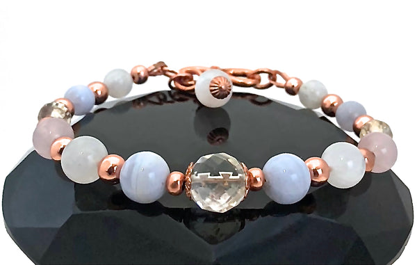 New Mother Baby Energy Healing Crystal Reiki Copper Gemstone Bracelet - Spiritual Diva Jewelry