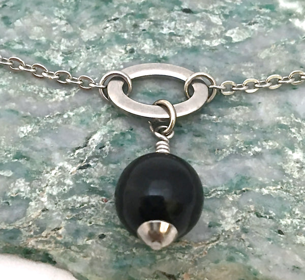 Black Tourmaline Energy Healing Crystal Reiki Gemstone Choker Necklace - Spiritual Diva Jewelry