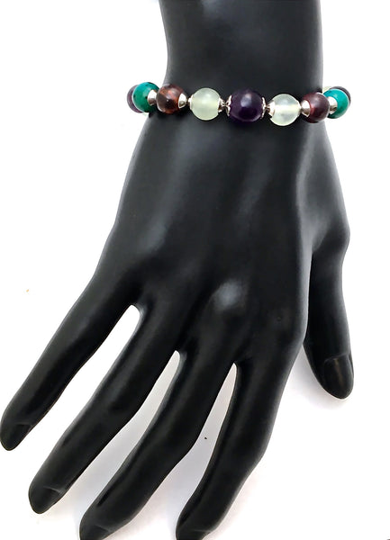 STRENGTH Grief Depression Healing Crystal Reiki Hope Gemstone Bracelet - Spiritual Diva Jewelry