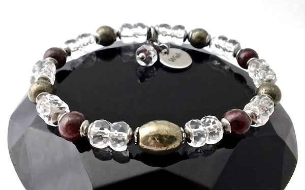 WISH Manifestation Energy Healing Crystal Reiki Gemstone Bracelet - Spiritual Diva Jewelry