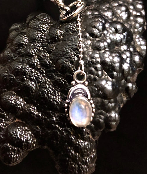 New Mother Healing Crystal Reiki Sterling Gemstone Lariat Y Necklace - Spiritual Diva Jewelry