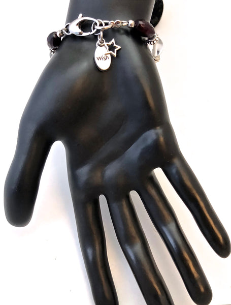 WISH Manifestation Healing Crystal Reiki Gemstone Clasp Bracelet SALE - Spiritual Diva Jewelry