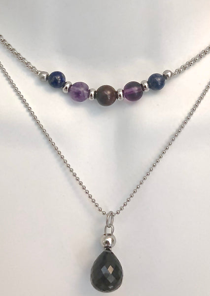 Cancer Immune System Recovery Healing Crystal Double Choker Necklace - Spiritual Diva Jewelry