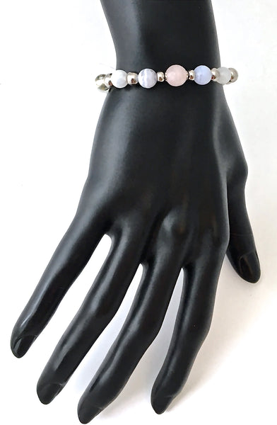 New Mother Baby Energy Healing Crystal Reiki Angel Gemstone Bracelet - Spiritual Diva Jewelry