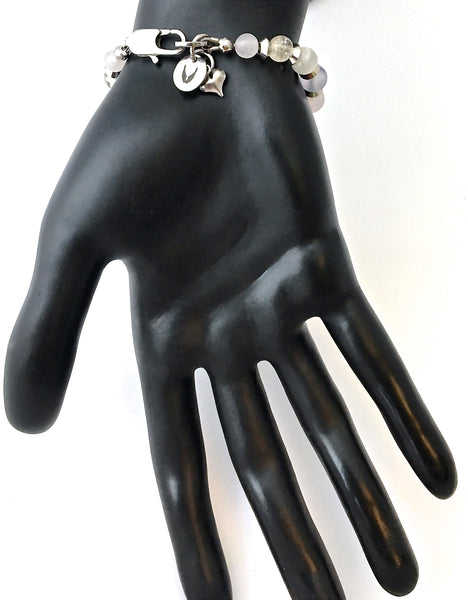 New Mother Baby Reiki Healing Crystal Gemstone Angel Bracelet SALE - Spiritual Diva Jewelry