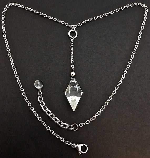 Herkimer Diamond Energy Healing Crystal Reiki Choker Y Necklace - Spiritual Diva Jewelry