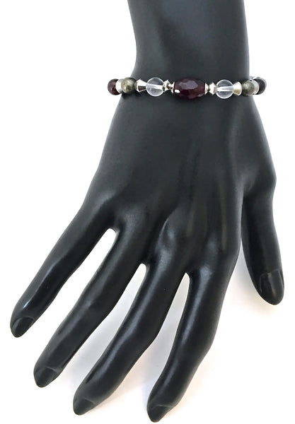 WISH Manifestation Energy Healing Crystal Reiki Gemstone Star Bracelet - Spiritual Diva Jewelry