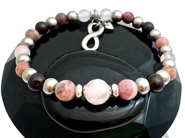 Soulmate Attract Love Energy Healing Crystal Reiki Gemstone Bracelet - Spiritual Diva Jewelry