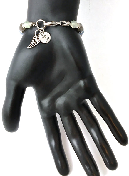 Guardian Angel Energy Healing Crystal Reiki Gemstone Clasp Bracelet - Spiritual Diva Jewelry