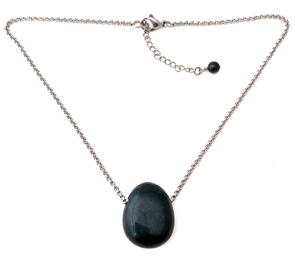 Black Tourmaline Energy Healing Crystal Reiki Gemstone Choker Necklace - Spiritual Diva Jewelry