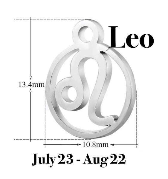 Leo Healing Crystal Astrology Zodiac Reiki Tiger Eye Charm Bracelet - Spiritual Diva Jewelry