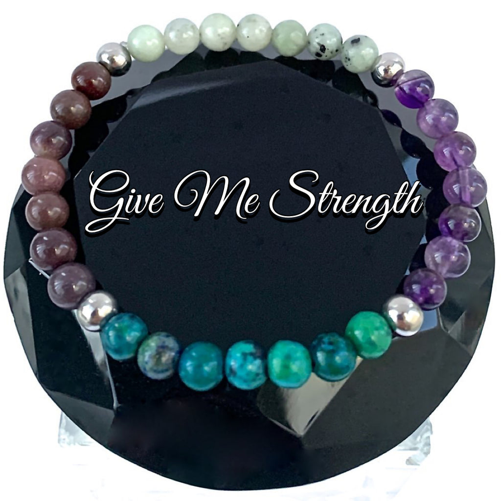 STRENGTH GRIEF DEPRESSION Gift Gemstone Crystal Reiki UNISEX Bracelet - Spiritual Diva