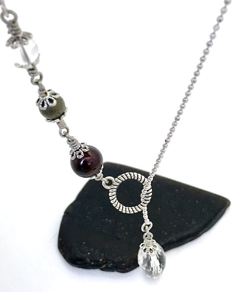 WISH Manifestation Energy Healing Crystal Gem Reiki Lariat Y Necklace - Spiritual Diva Jewelry