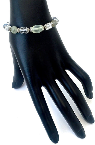 Guardian Angel Energy Healing Crystal Reiki Stretch Gemstone Bracelet - Spiritual Diva Jewelry